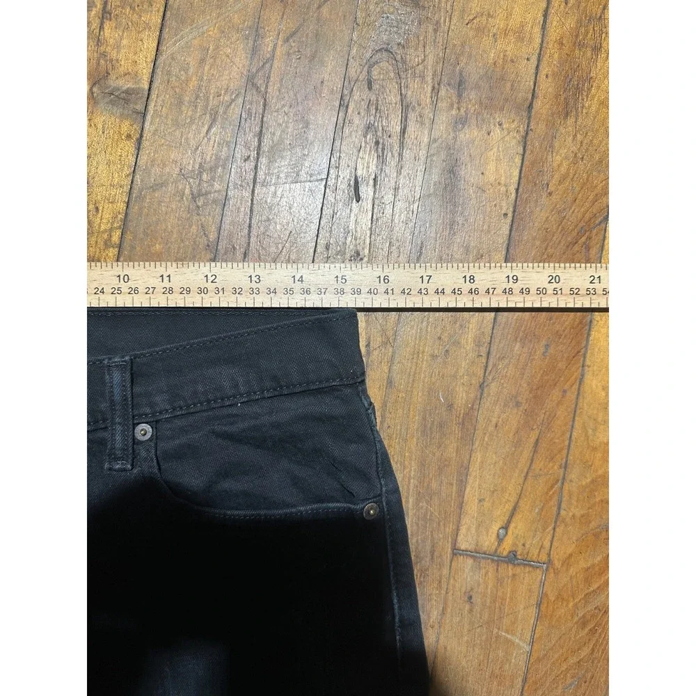 Levi's 512 Jeans Men's Size 31x30 Black Denim Slim Fit‎ Flat Front Straight Leg